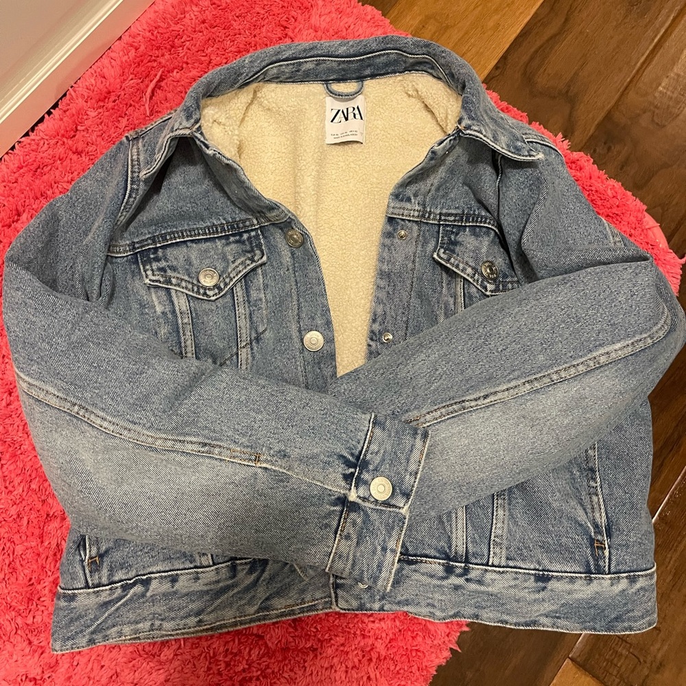 Zara oversized jean jacket
